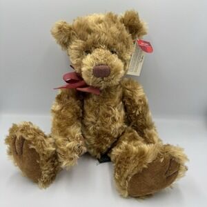 Russ Berrie Bergdoff Teddy Bears From Past Plush Brown Bear W/ Bow 14" Tags